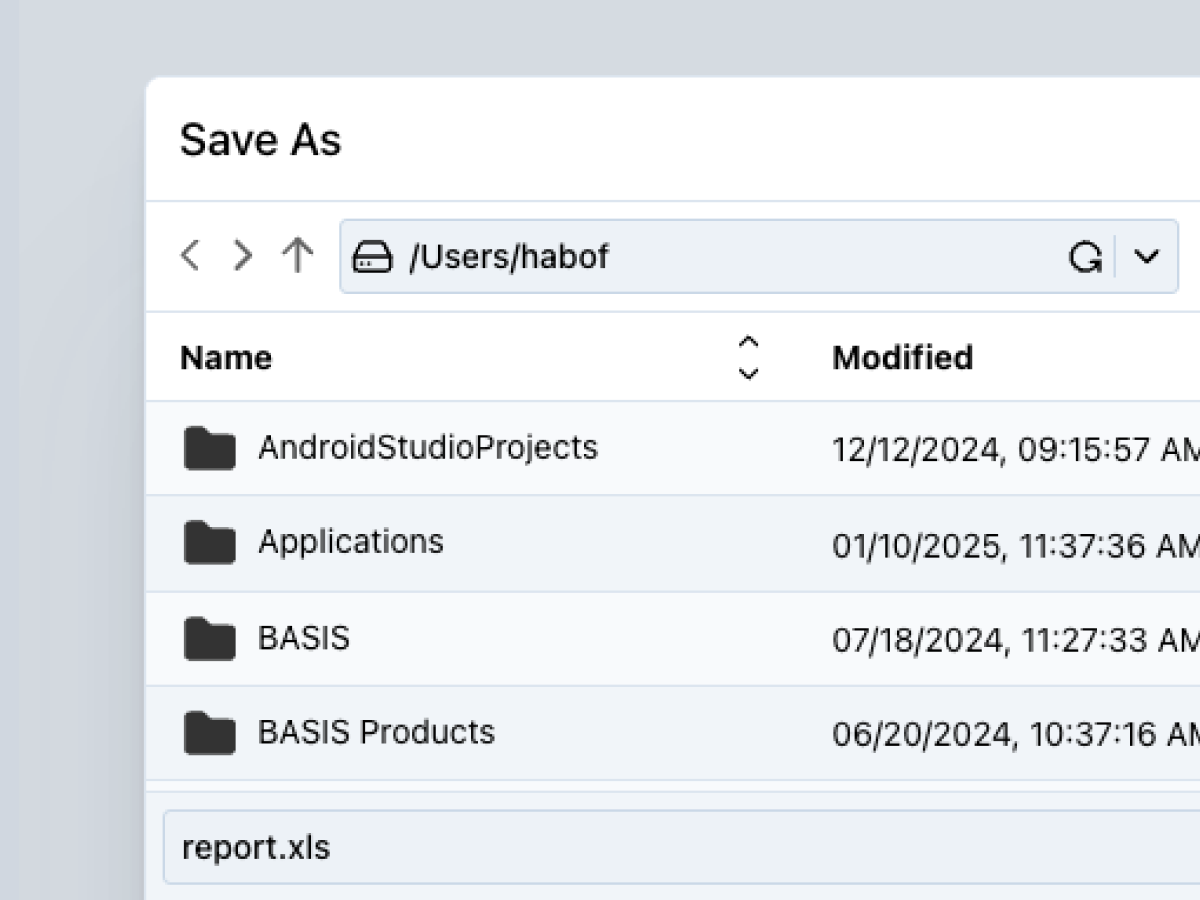 FileSaveDialog